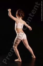 Underwear Woman White Standing poses - ALL Slim long brown Standing poses - simple Standard Photoshoot Academic